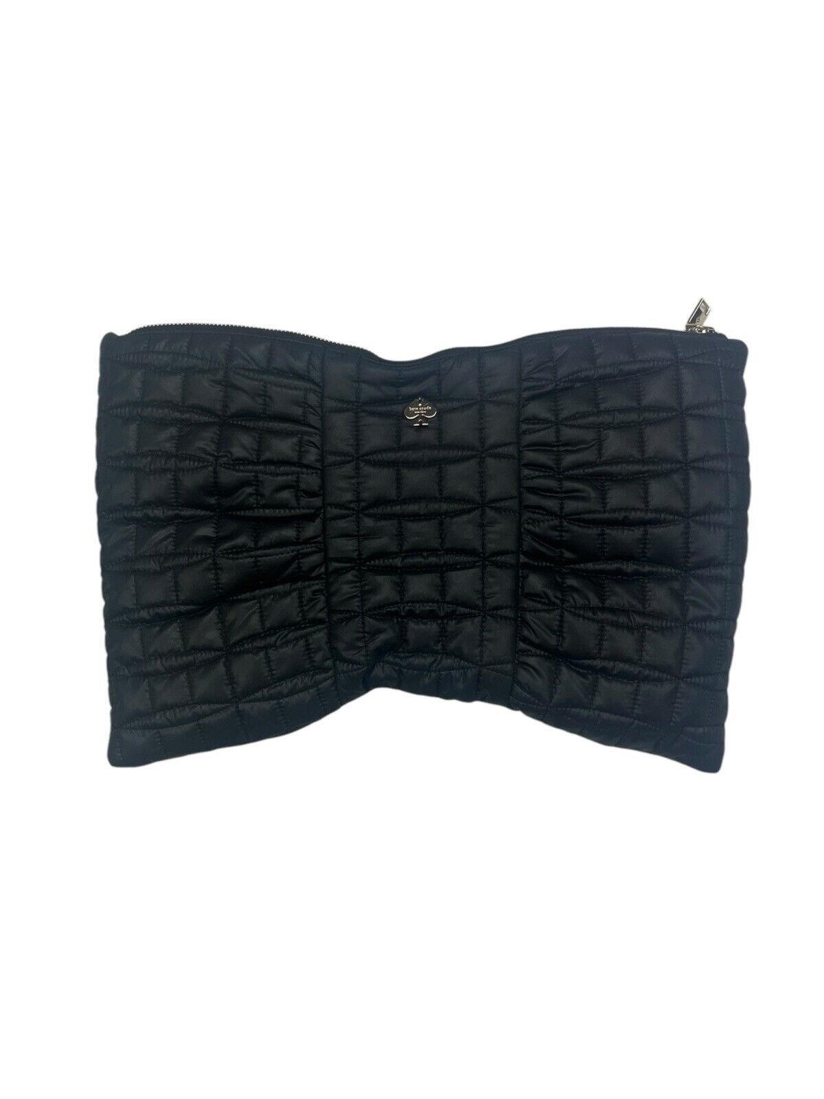 KATE SPADE Puffer Bow Handbag Gold Label Purse Black EUC - ThreadOwl